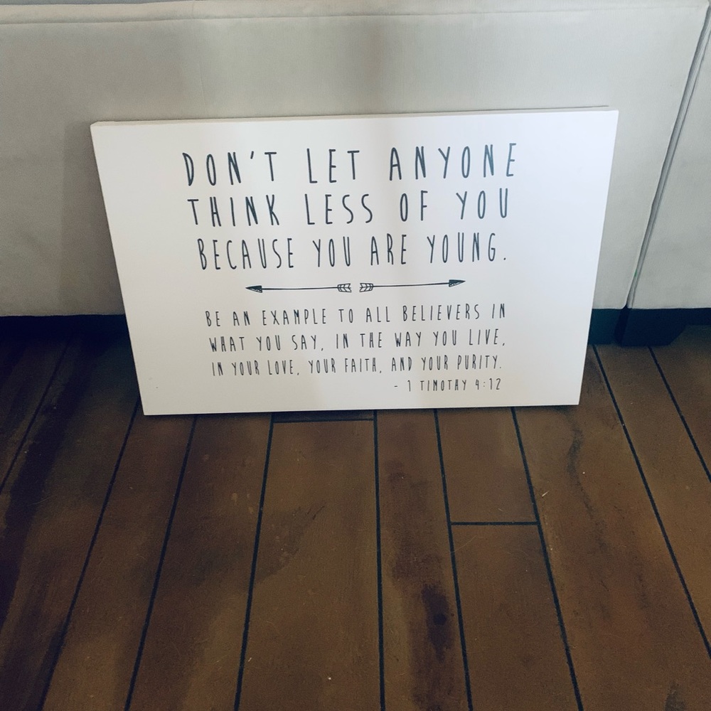 Bible verse canvas